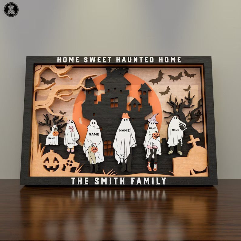 Personalized Halloween Shadow Box