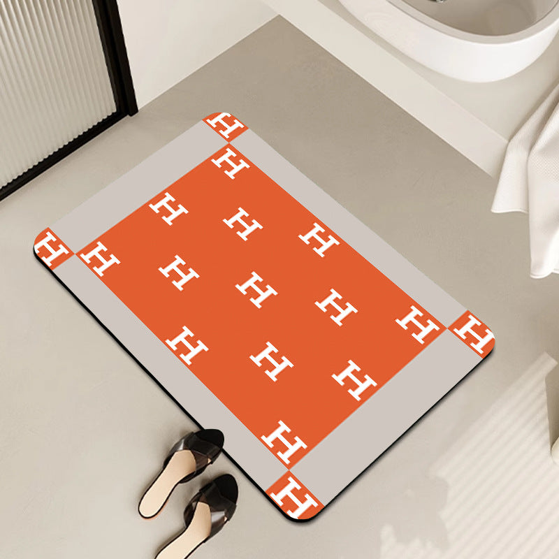 Stylish Patterned Bath Mat Kalsten