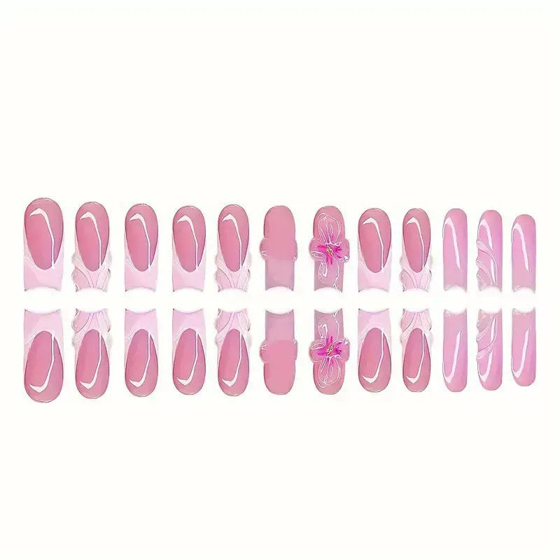 Floral Art Press-On Nail Set Kalsten