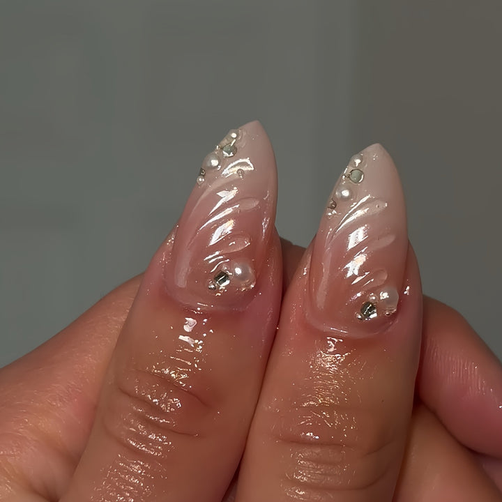 Decorative Crystal Accent Nail Enhancements Kalsten