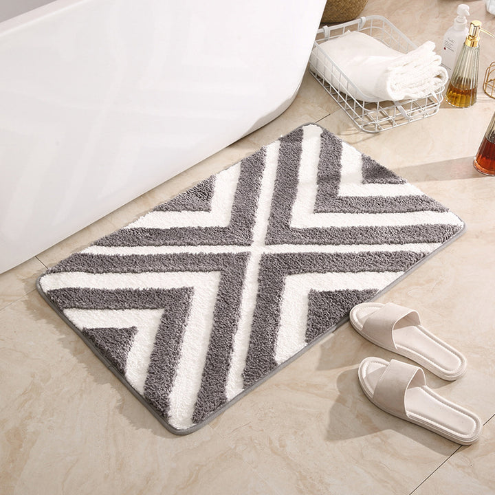 Modern Geometric Bathroom Mat Kalsten