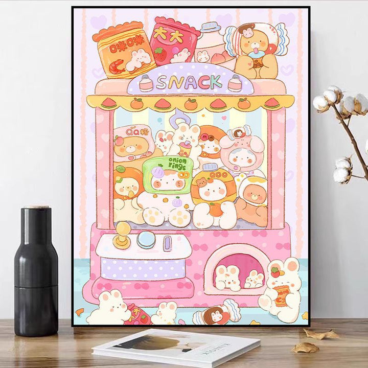 Whimsical Food-Themed Canvas Art Print Kalsten