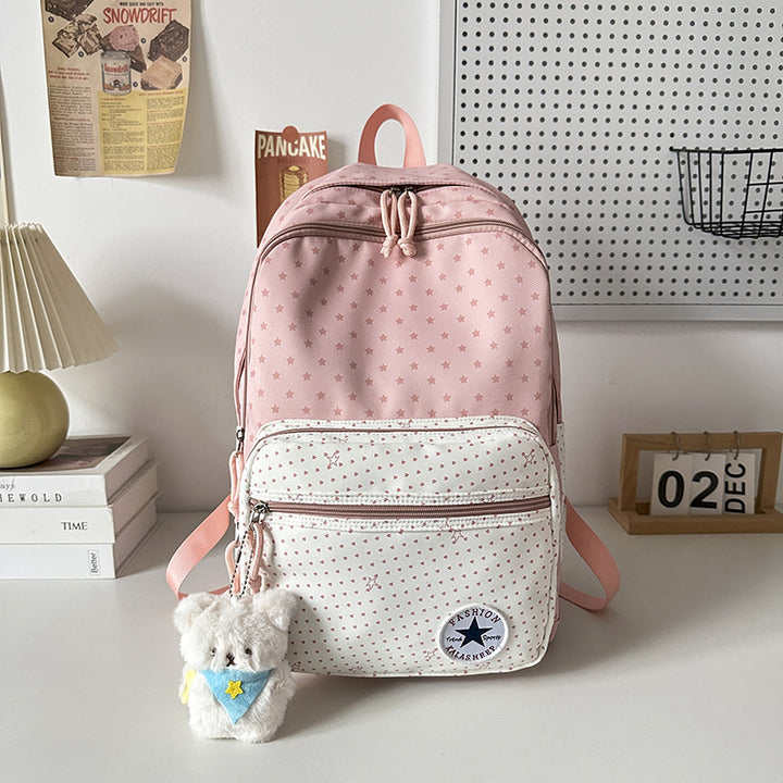 Playful Star-Patterned School Backpack Kalsten
