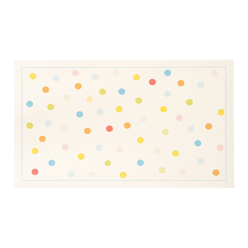 Oval Baby play mat with padded foam core and non-slip underside