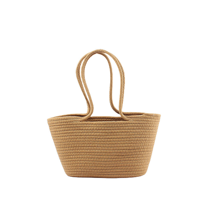 Basket bag with playful lace accent Kalsten