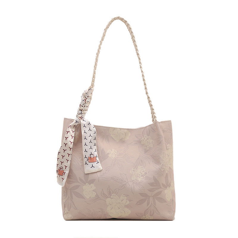 Floral Patterned Shoulder Tote Bag Kalsten