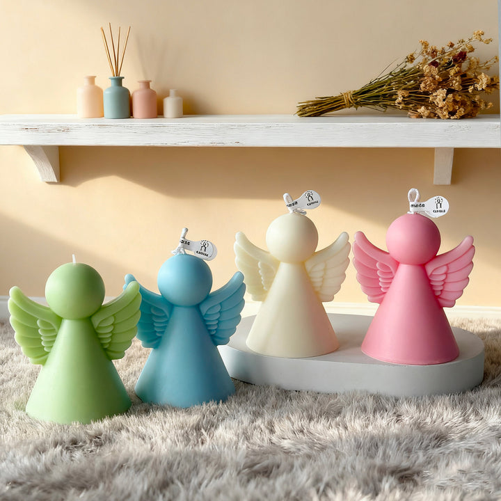Angel-Shaped Decorative Candle