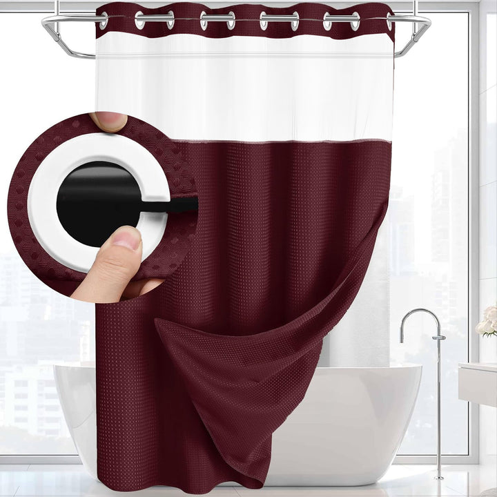 Textured Weave Shower Curtain Kalsten