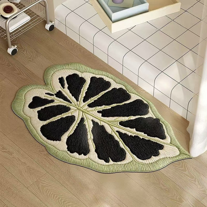 Monstera Leaf Shaped Floor Mat Kalsten