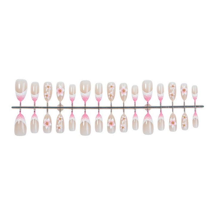 Floral-Themed Press-On Nail Set