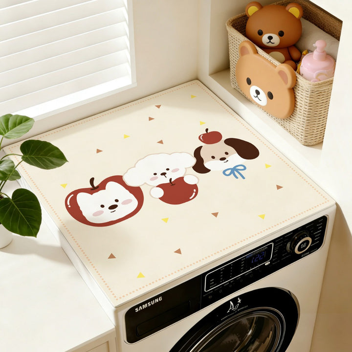Cartoon Cat-Themed Laundry Table Cover