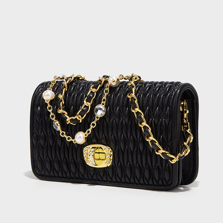 Elegant Quilted Evening Clutch Bag