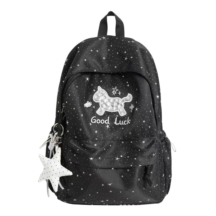 Backpack with Playful Cat Design and Sparkling Details Kalsten
