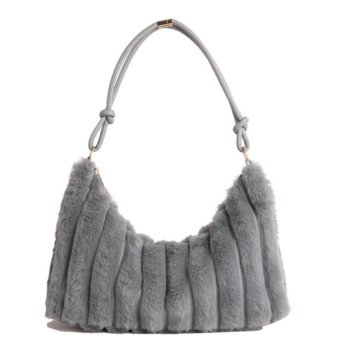 Luxurious Faux Fur Hobo Bag Kalsten