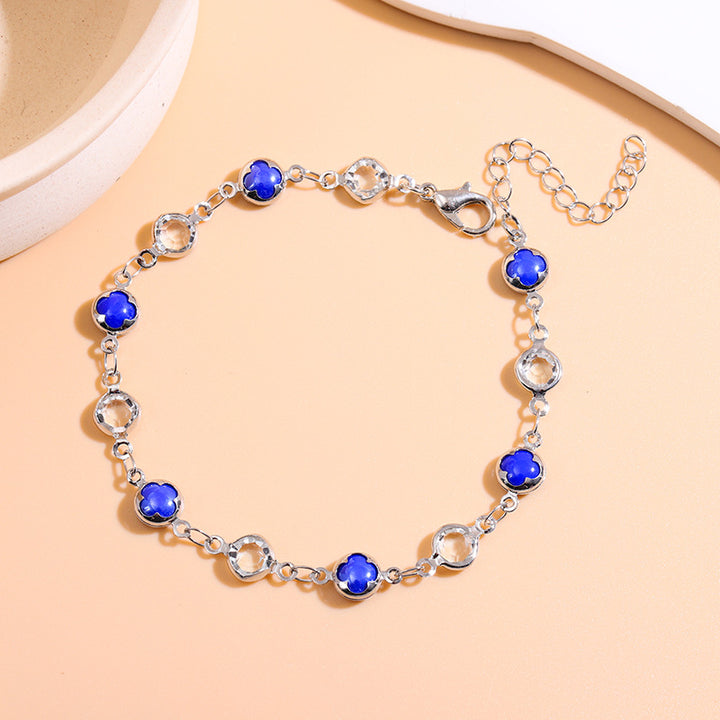 Elegant Beaded Charm Anklet Kalsten