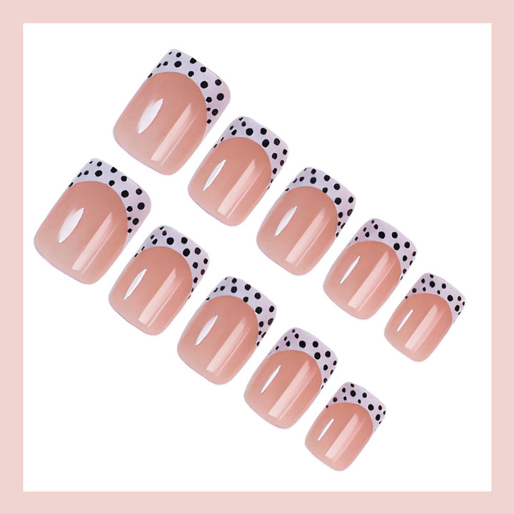Artificial nail set with elegant dots and high-gloss accents Kalsten