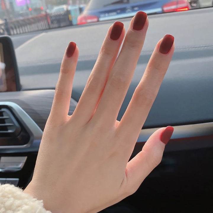 Matte Finish Press-On Nail Set