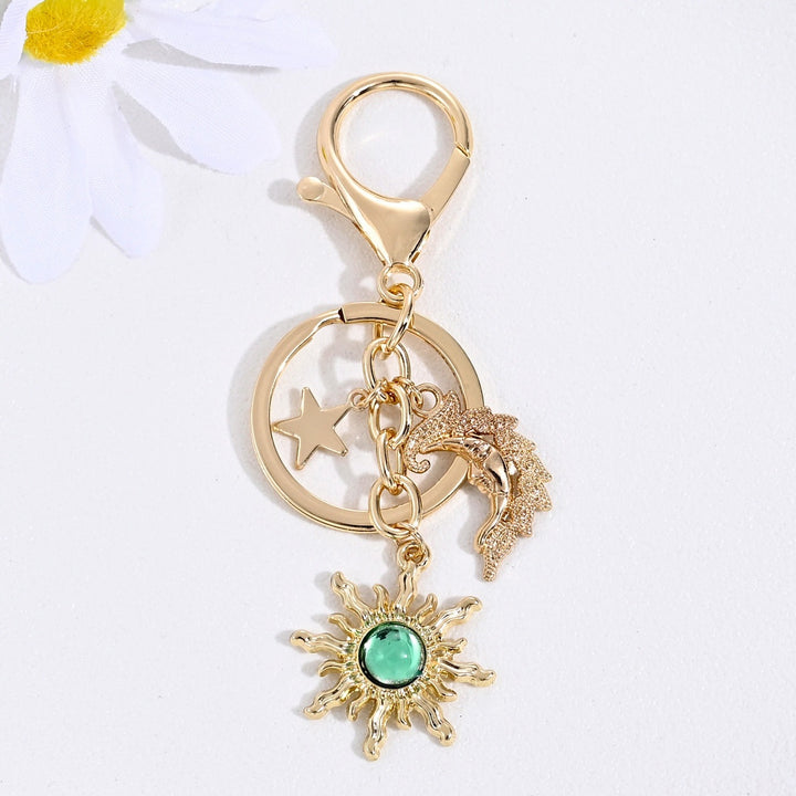 Keychain with Sparkling Sun Motif Kalsten