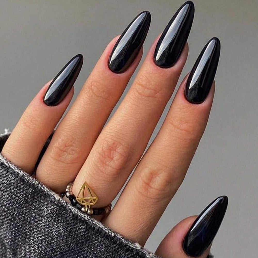 Elegant Almond-Shaped Press-On Nail Tips Set