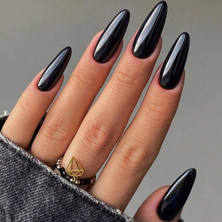 Elegant Almond-Shaped Press-On Nail Tips Set