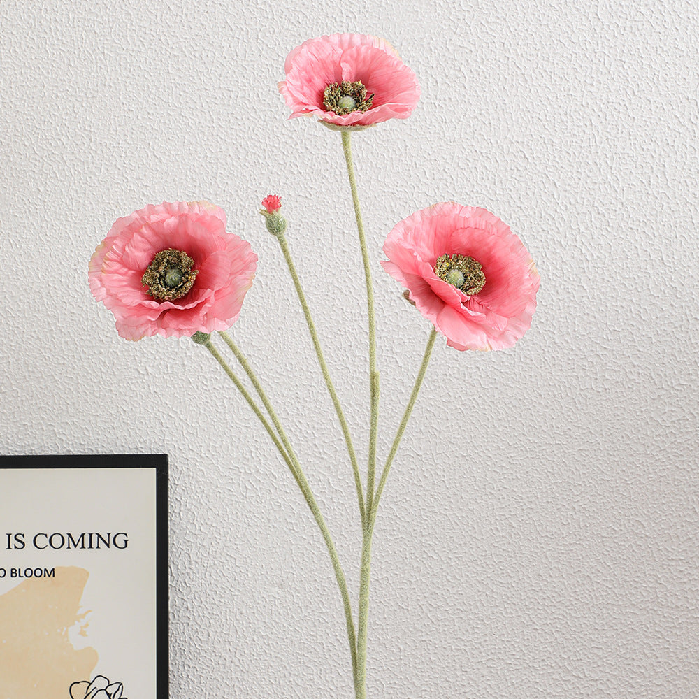 Artificial Romantic Poppy Bouquet