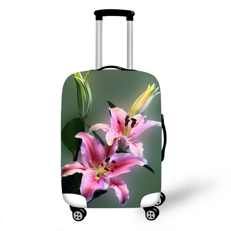 Women's hardshell travel suitcase with floral design Kalsten