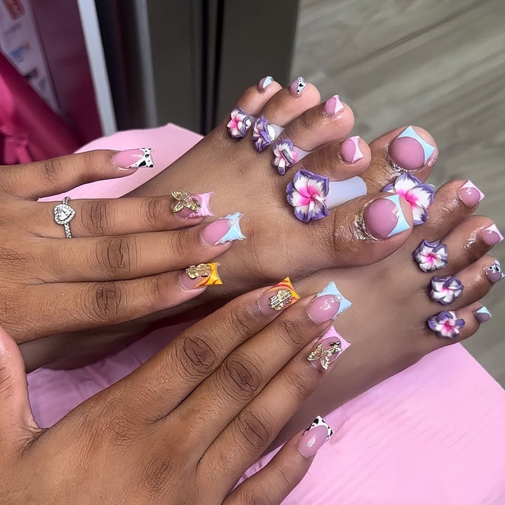 Floral Fantasy Nail Art Enhancements Kalsten