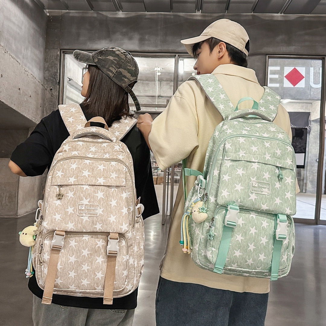 Stylish Star-Embellished Casual Backpack Kalsten