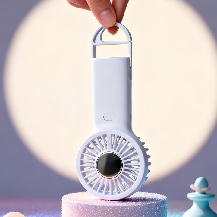 Ladies Portable USB Hand Fan with Multi-Functional Holder Kalsten