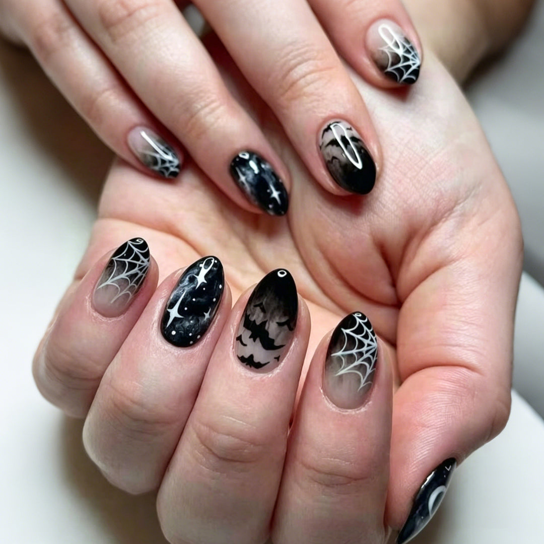 Halloween-Inspired Press-On Nail Art Set