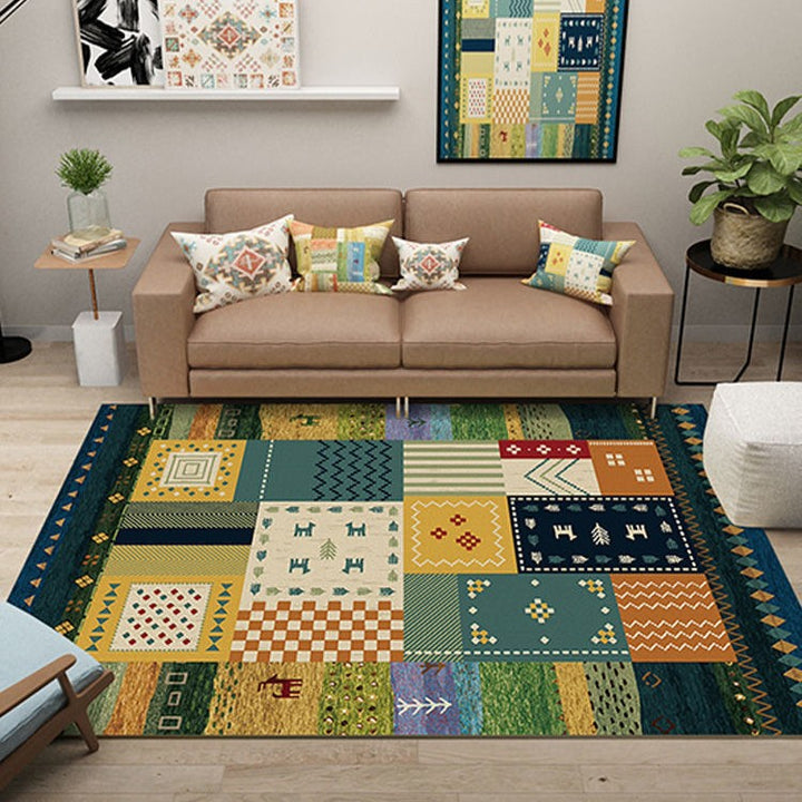 Decorative Patchwork Area Rug Kalsten