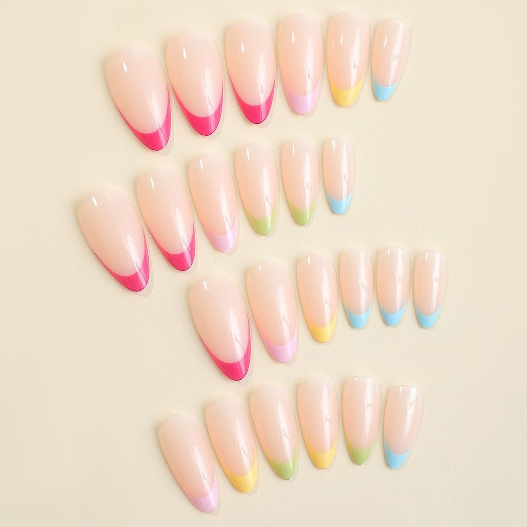 Artificial nail set with stylish gradient and elegant tips Kalsten