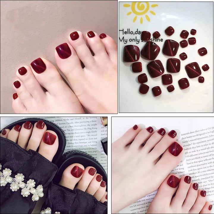 Premium Glossy Press-On Toenails