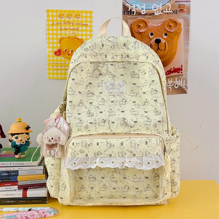 Cute Cartoon-Themed Transparent Backpack Kalsten