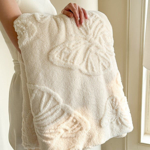 Women's Decorative Butterfly Pattern Throw Blanket