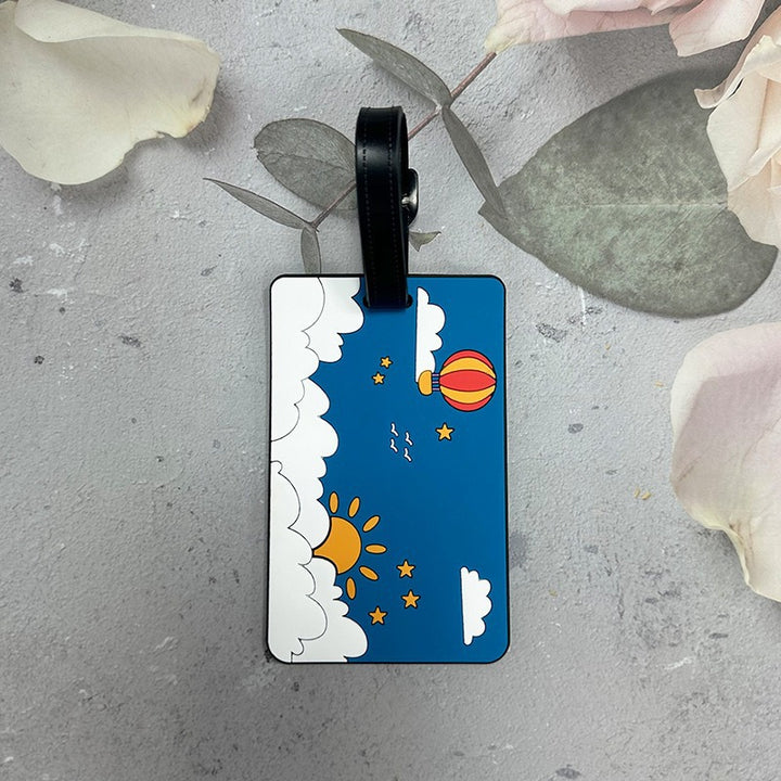 Whimsical Heart Balloon Luggage Tag Kalsten
