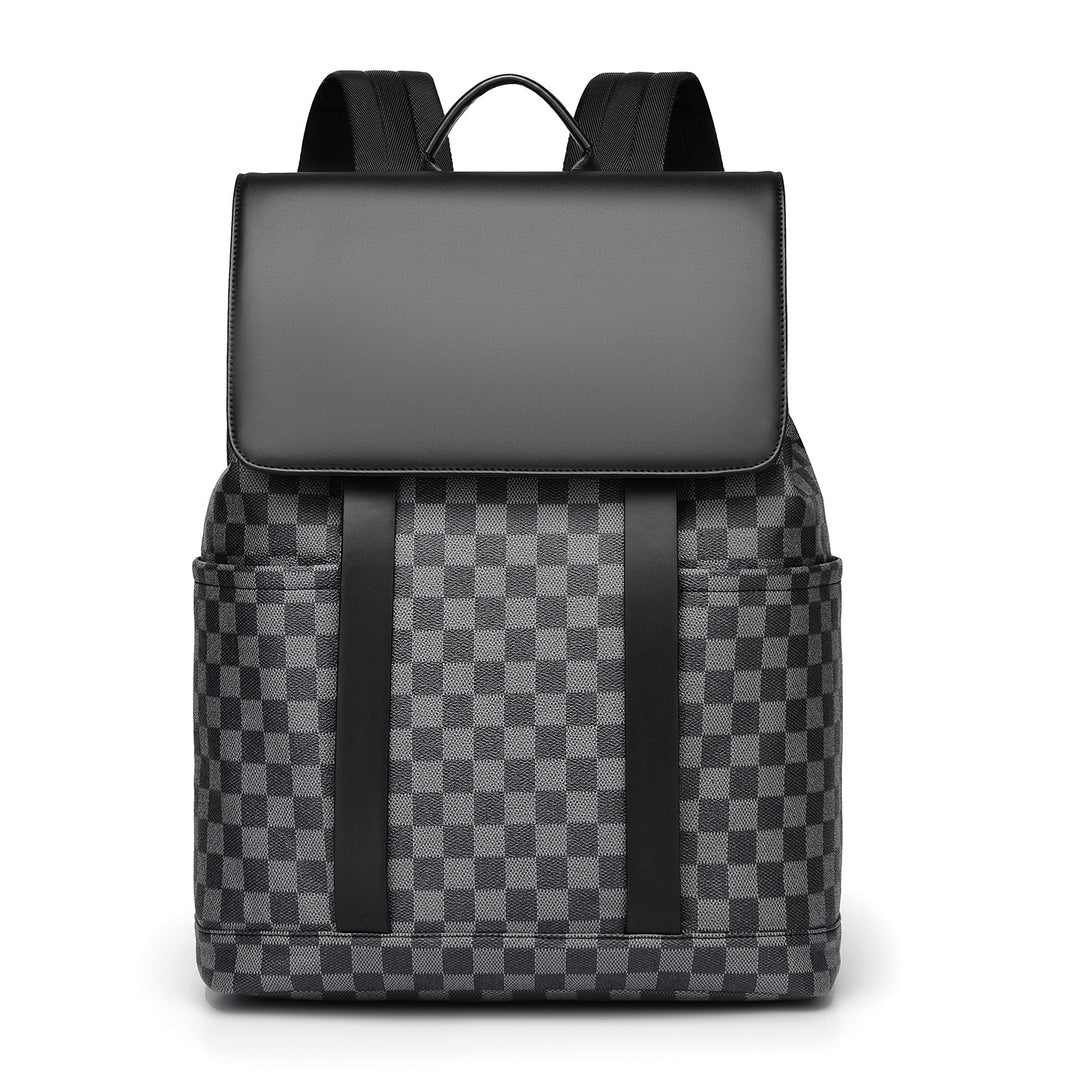 Chic Checkerboard Pattern Backpack Kalsten