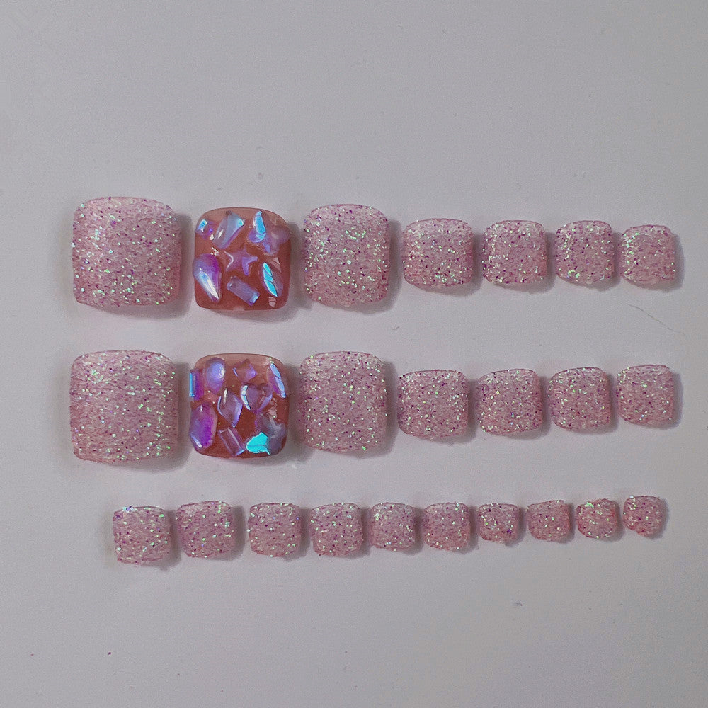 Sparkling Geometric Press-On Nail Set