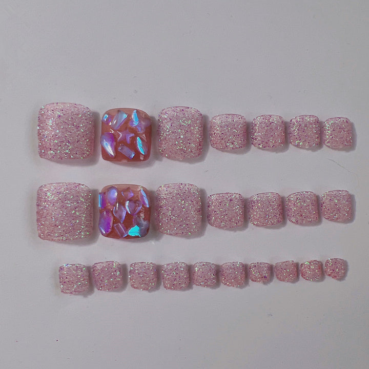 Sparkling Geometric Press-On Nail Set