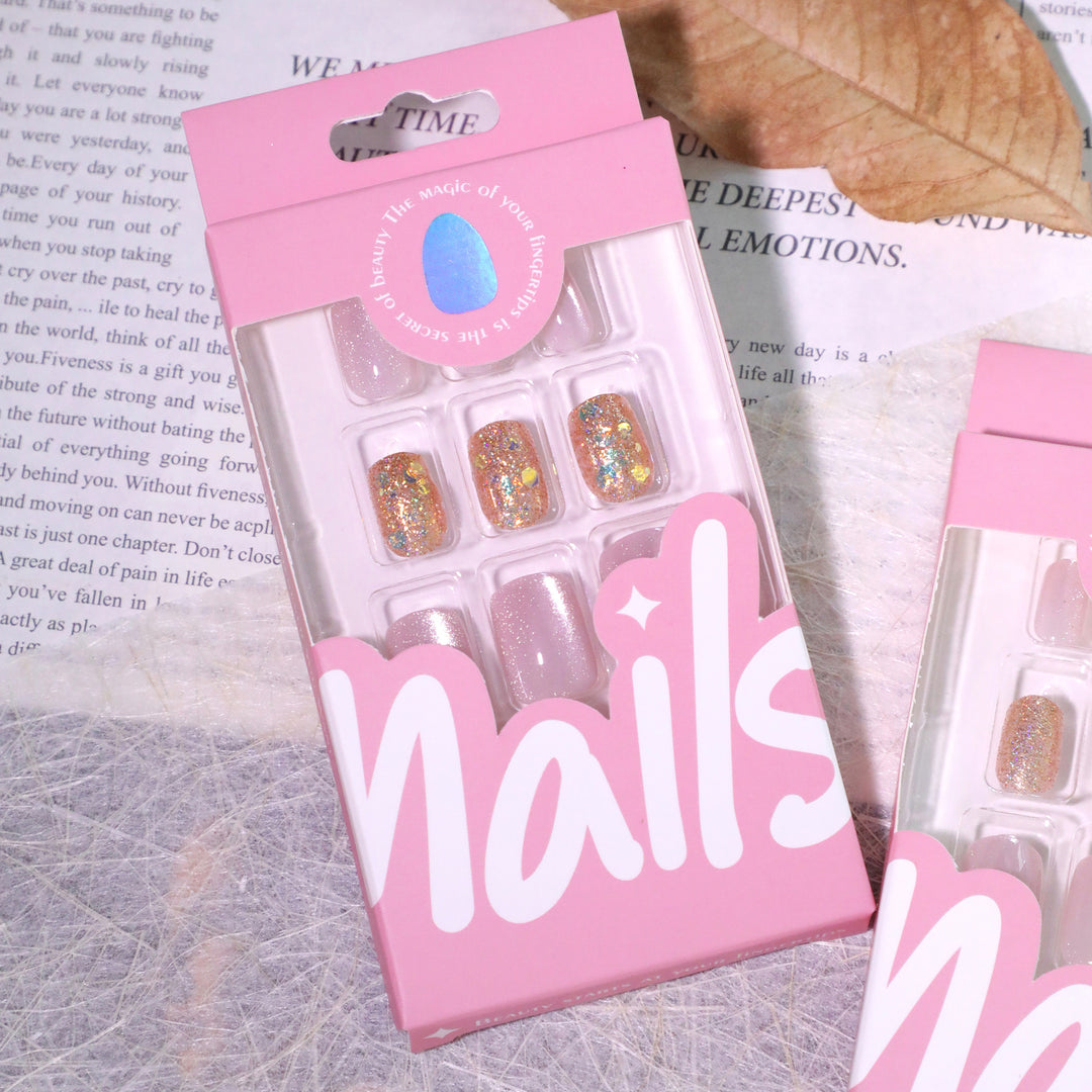 Artistic nail designs with glitter accents Kalsten