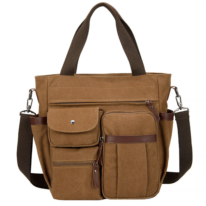 WoMulti-Pocket Canvas Tote Bag Kalsten