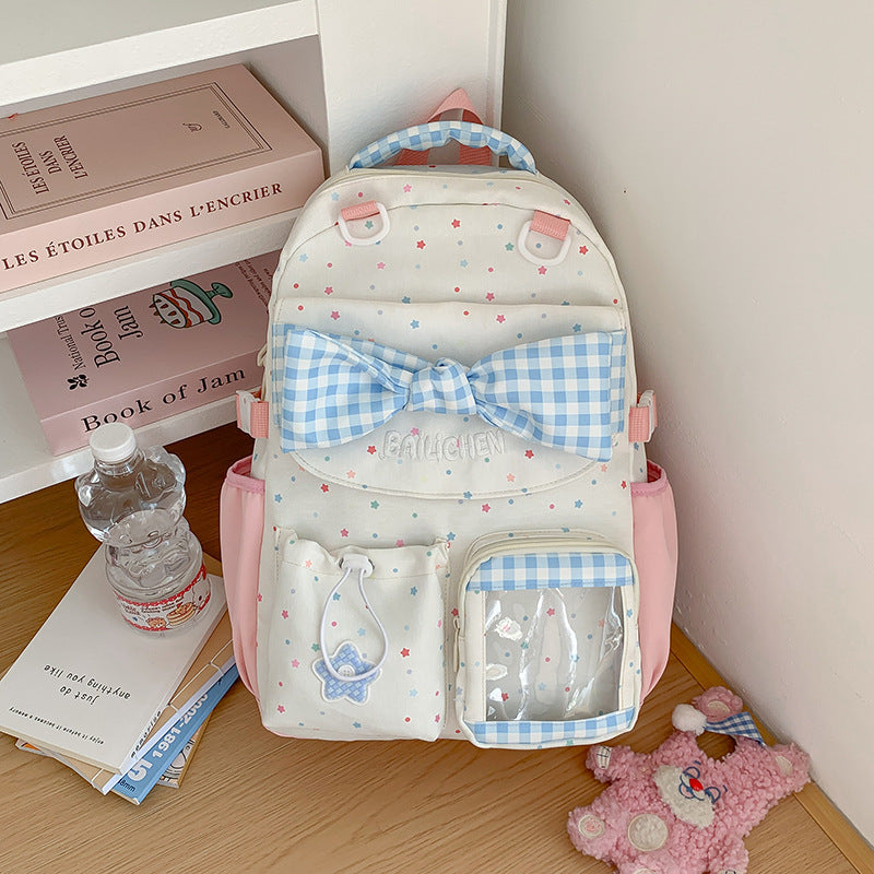 Adorable Bow-Embellished Backpack Kalsten