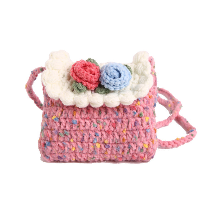 Floral Crochet Mini Handbag