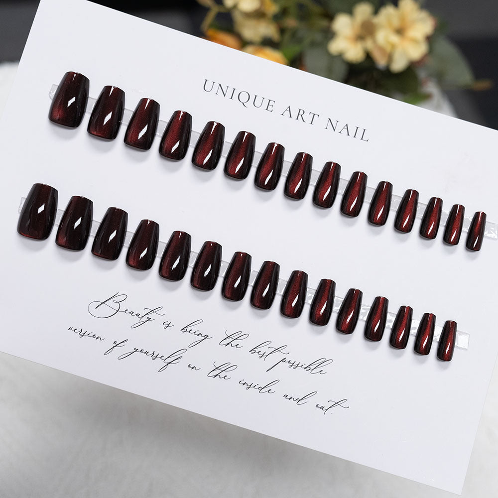 Glossy Acrylic Press-On Nail Set