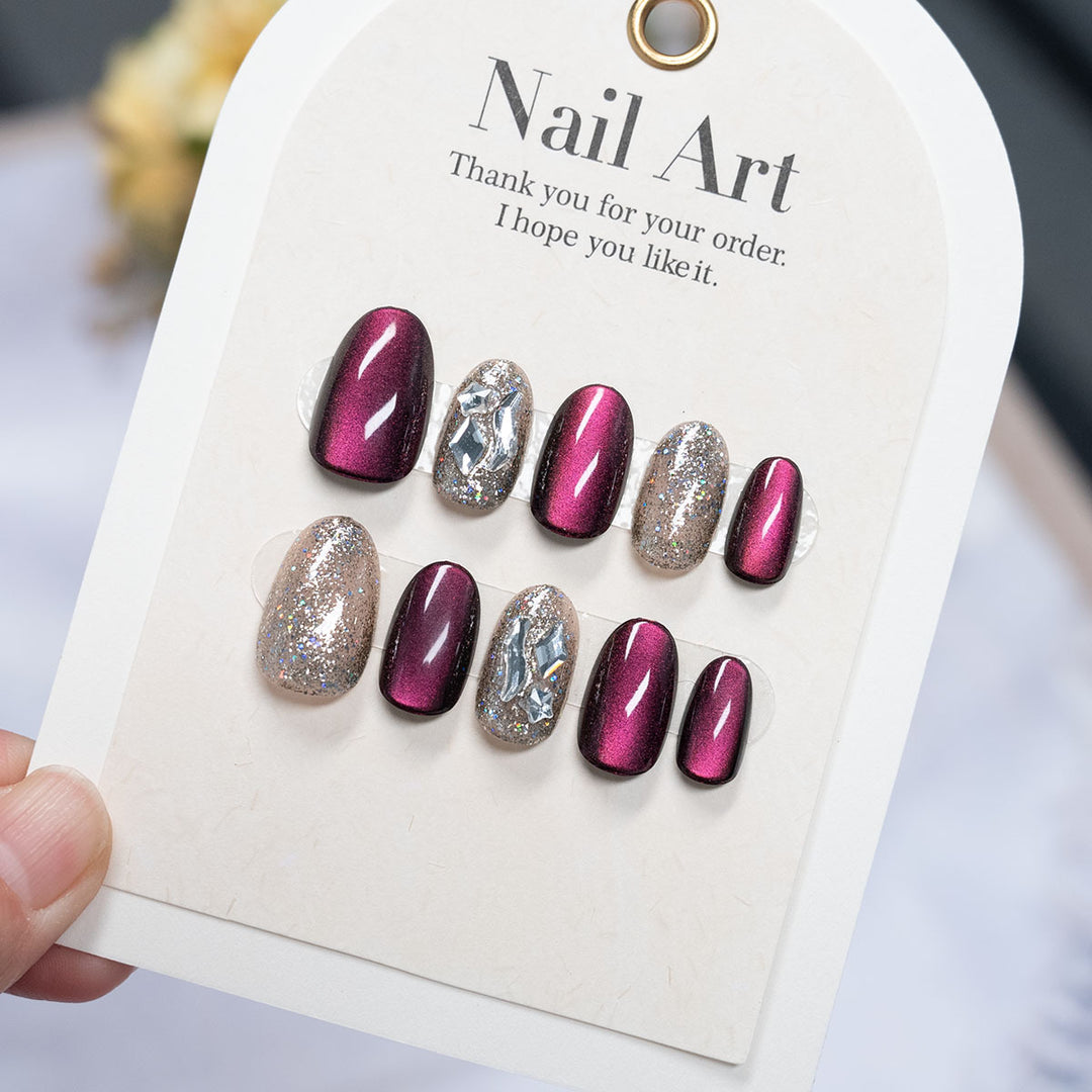 High Shine Press-On Nail Art