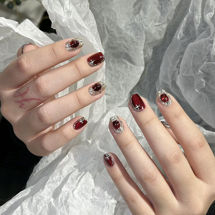 Stylish Press-On Nail Tips with Leopard Design Kalsten
