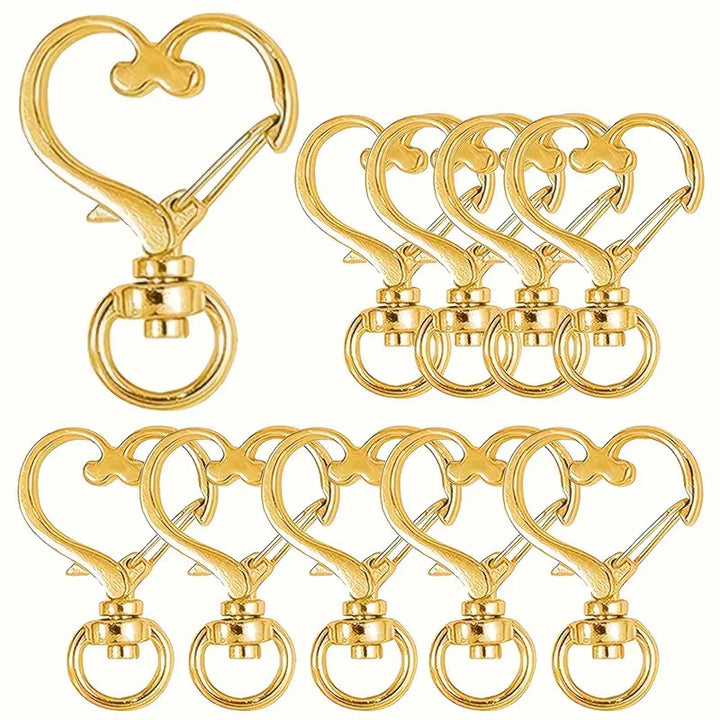 Heart-Shaped Snap Hook Clips Kalsten