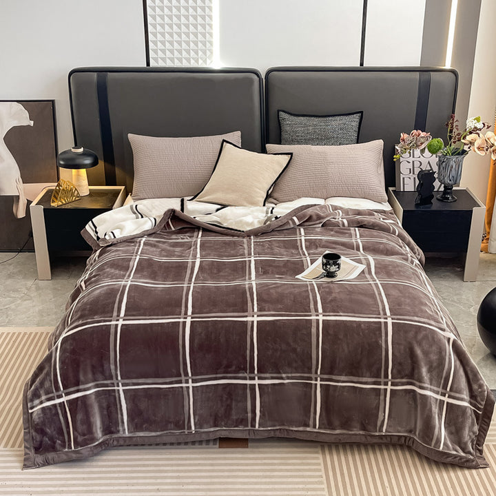 Floral Patterned Fleece Throw Blanket Kalsten