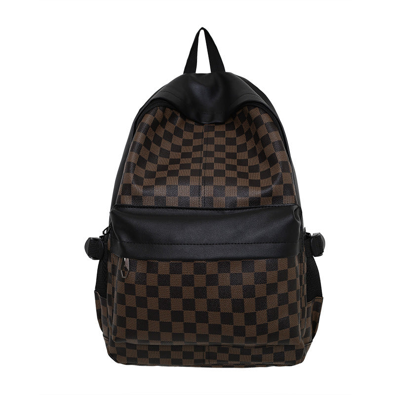Stylish Checked Pattern Backpack Kalsten