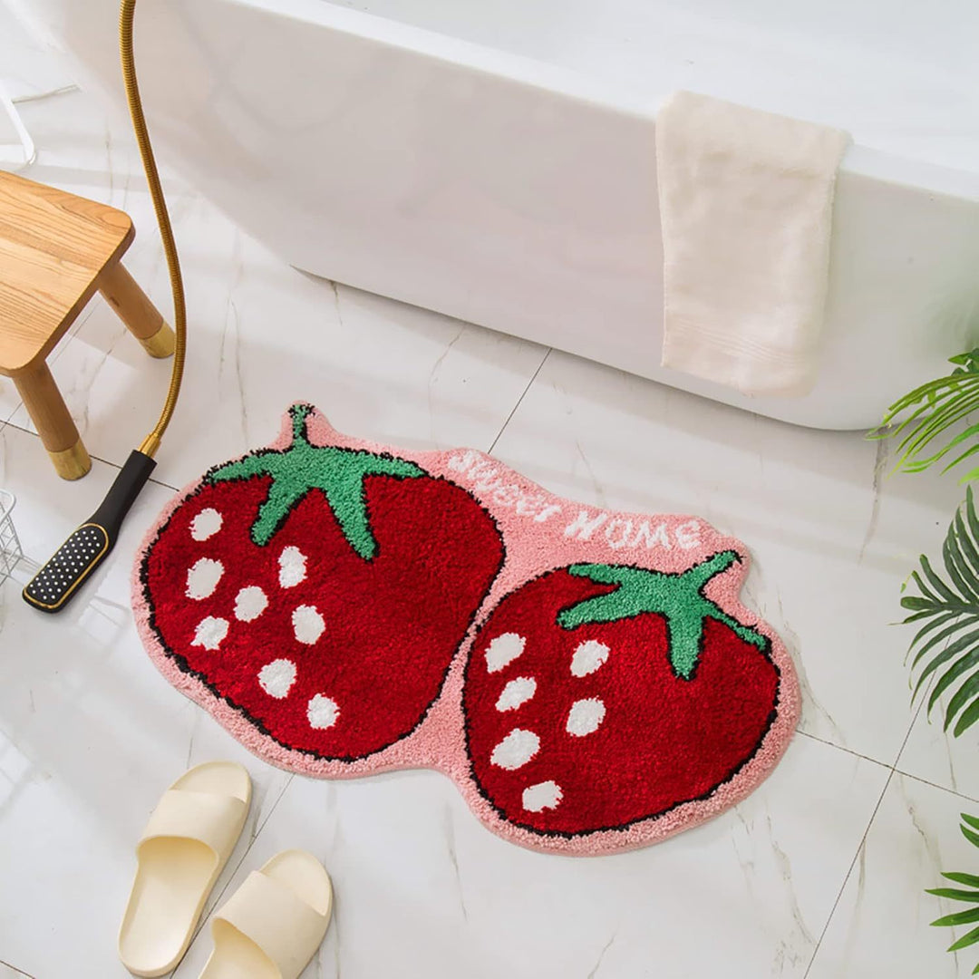 Lemon Slice Shape Bath Mat Kalsten